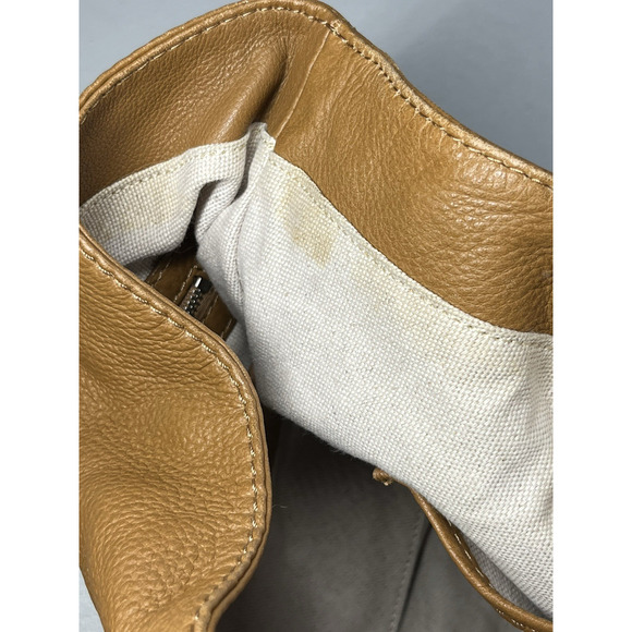 Michael Kors Leather Double Buckle Hobo Saddle Bag Brown Slouchy Satchel Handbag - Picture 11 of 13